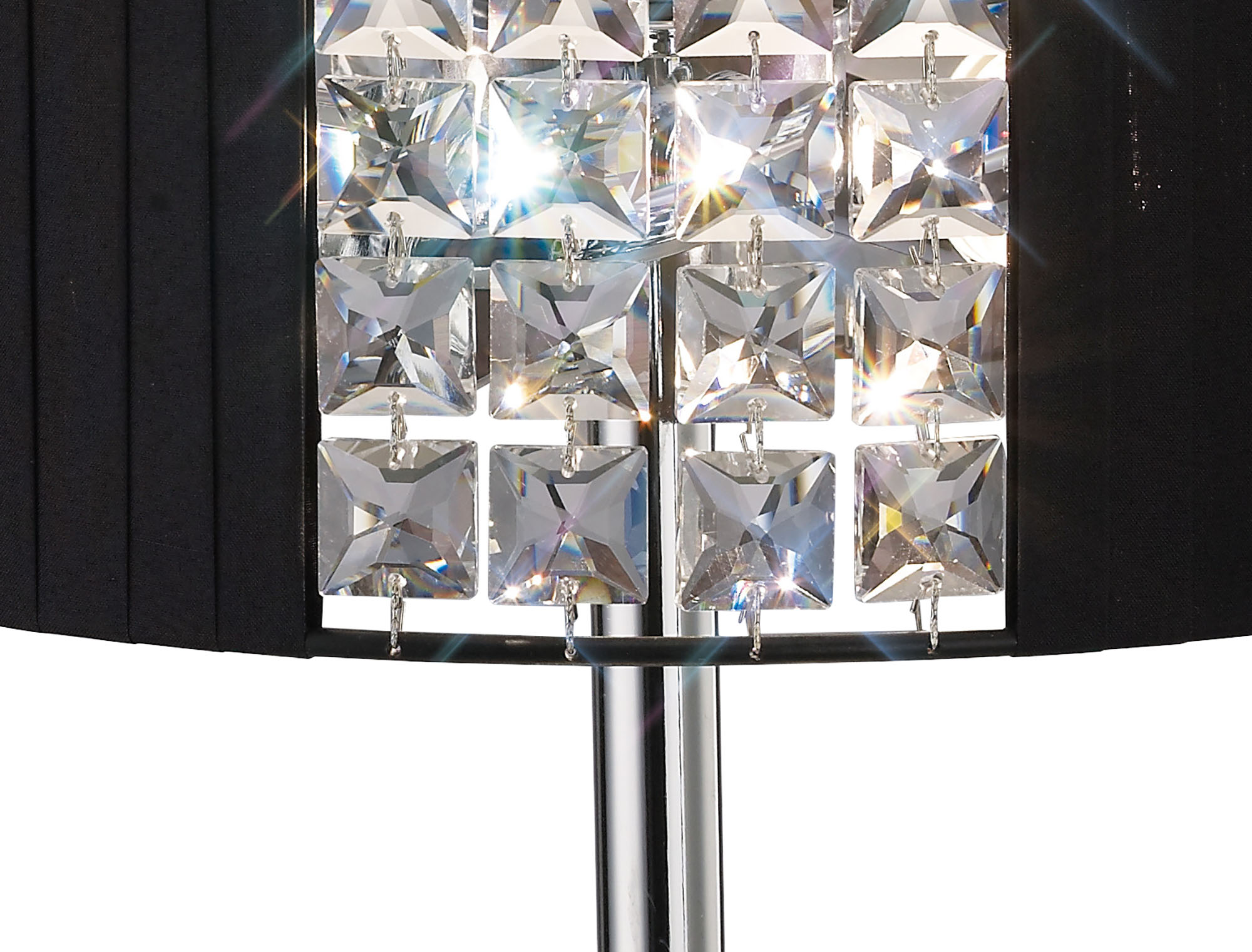 Evelyn Crystal Table Lamps Diyas Shaded Table Lamps